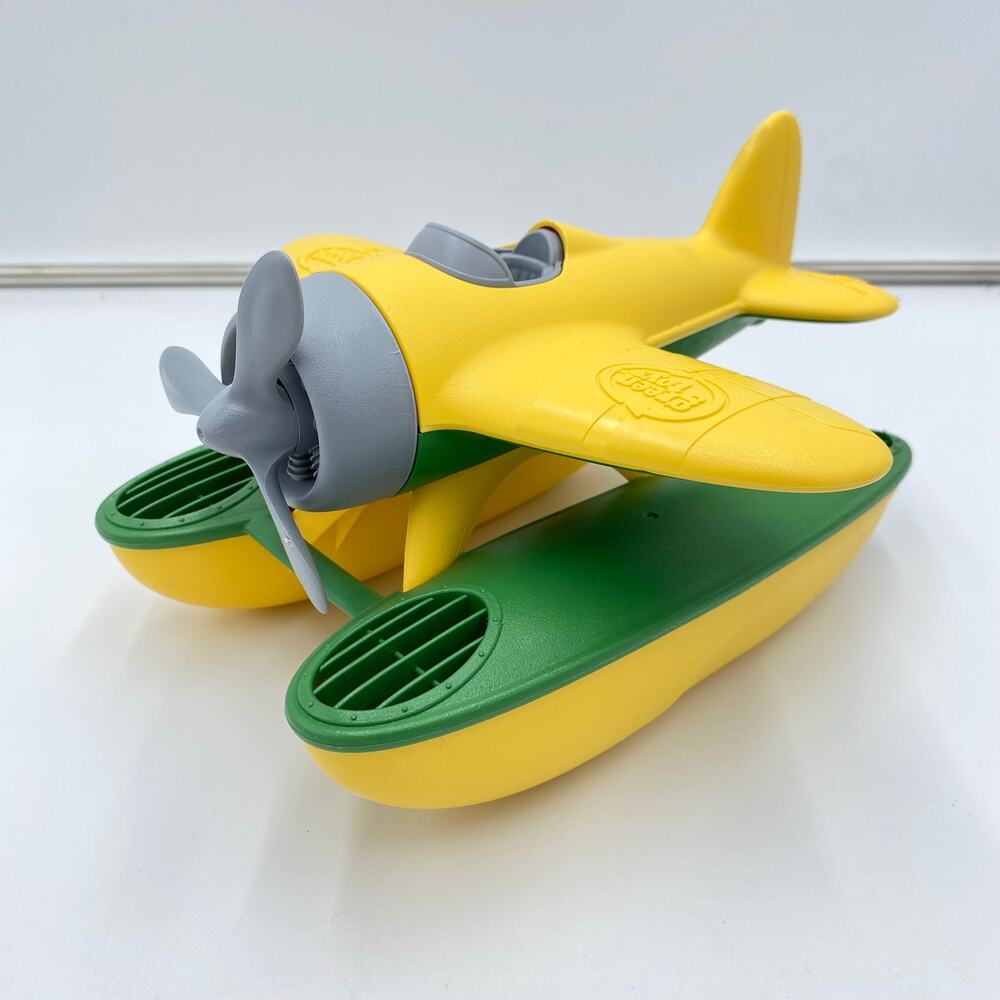 Green Toys Yellow & Green Seaplane Toy Water/ Bath Play